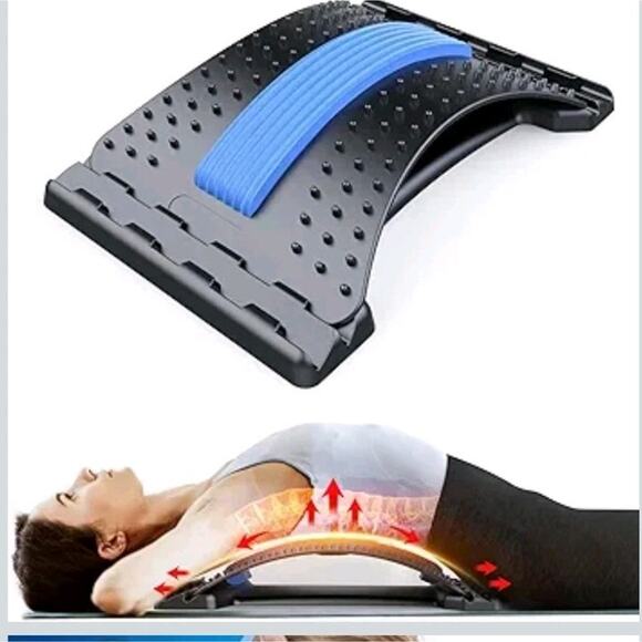 Back Stretcher for Lower Back Pain Relief, 3 Level Adjustable Lumbar Back Cracke - Picture 1 of 8